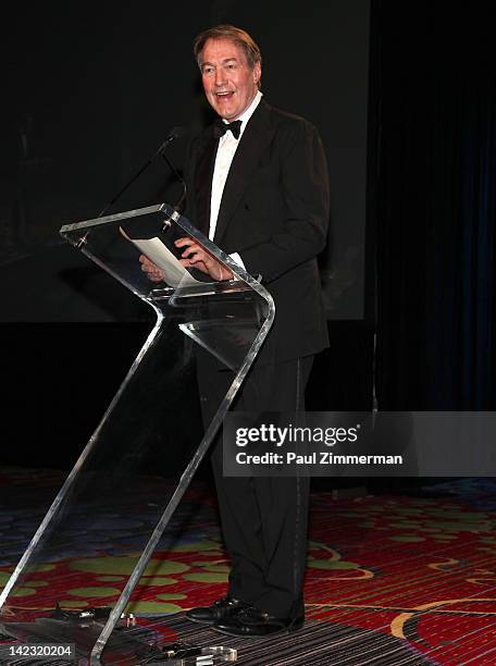 Charlie Rose attends the 55th Annual New York Emmy Awards gala at the Marriott Marquis Times Square on April 1, 2012 in New York City.