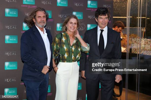 Maria Chavarri and Maximiliano de Austria during the charity dinner held by the Recal Foundation to raise funds, on September 12 in Madrid, Spain.