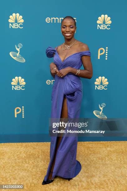 Sasheer Zamata attends the 74th Primetime Emmys at Microsoft Theater on September 12, 2022 in Los Angeles, California.