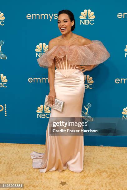 Rosario Dawson attends the 74th Primetime Emmys at Microsoft Theater on September 12, 2022 in Los Angeles, California.