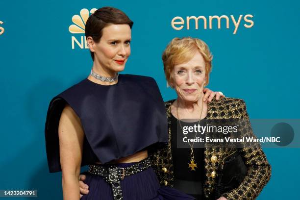 74th ANNUAL PRIMETIME EMMY AWARDS -- Pictured: Sarah Paulson and Holland Taylor arrive to the 74th Annual Primetime Emmy Awards held at the Microsoft...