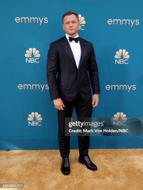 74th ANNUAL PRIMETIME EMMY AWARDS -- Pictured: Taron Egerton arrives to the 74th Annual Primetime Emmy Awards held at the Microsoft Theater on...