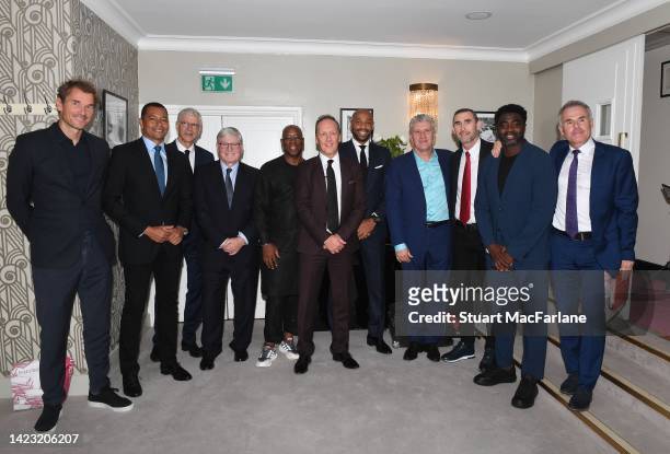 Arsenal Legends Jens Lehmann, Gilberto Silva, Arsene Wenger, Pat Rice, Ian Wright, Lee Dixon, Thierry Henry, Davor Suker, Martin Keown, Kolo Toure...