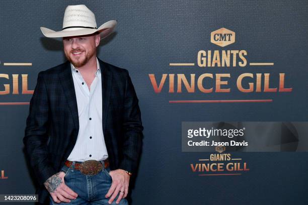 Cody Johnson attends CMT Giants: Vince Gill at The Fisher Center for the Performing Arts on September 12, 2022 in Nashville, Tennessee.