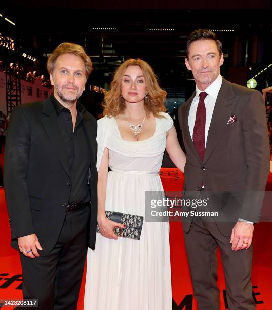 Florian Zeller, Marine Delterme, and Hugh Jackman attend "The Son" Premiere during the 2022 Toronto International Film Festival at Roy Thomson Hall...