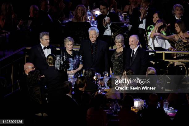 Christopher Knight, Eve Plumb, Barry Williams, Susan Olsen, and Mike Lookinland of "Brady Bunch" attend the 74th Primetime Emmys at Microsoft Theater...