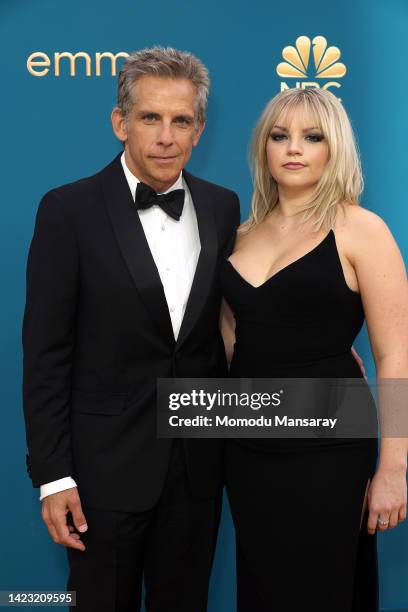 Ben Stiller and Ella Stiller attend the 74th Primetime Emmys at Microsoft Theater on September 12, 2022 in Los Angeles, California.