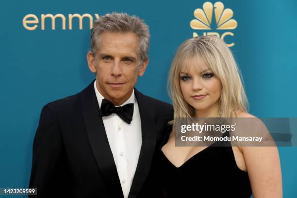 Ben Stiller and Ella Stiller attend the 74th Primetime Emmys at Microsoft Theater on September 12, 2022 in Los Angeles, California.