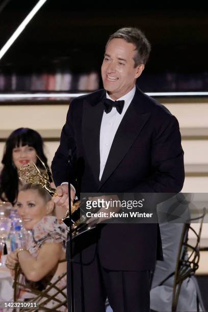 Matthew Macfadyen accepts the Outstanding Supporting Actor in a Drama Series award for ‘Succession’ onstage during the 74th Primetime Emmys at...