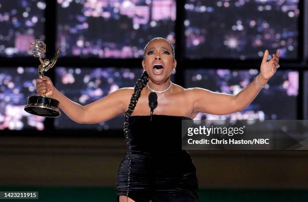 74th ANNUAL PRIMETIME EMMY AWARDS -- Pictured: Sheryl Lee Ralph accepts the Outstanding Supporting Actress in a Comedy Series award for "Abbott...
