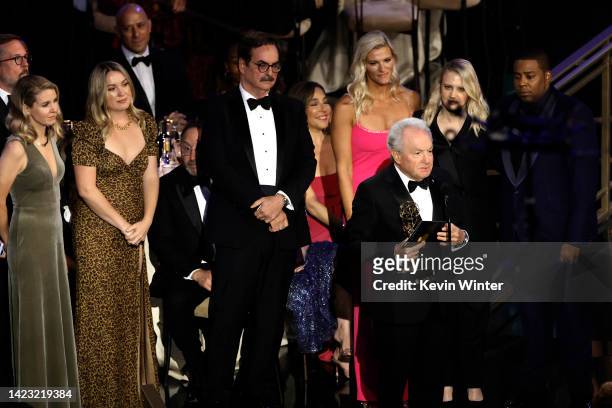 Lorne Michaels accepts Best Variety Sketch Series for "Saturday Night Live" onstage during the 74th Primetime Emmys at Microsoft Theater on September...