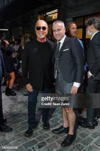 Michael Kors and Thom Browne attend VOGUE World: New York on September 12, 2022 in New York City.