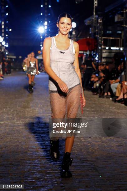 Kendall Jenner walks the runway for VOGUE World: New York on September 12, 2022 in New York City.