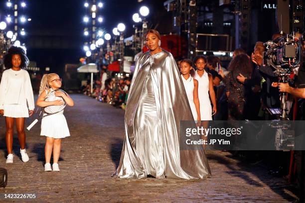 Serena Williams walks the runway for VOGUE World: New York on September 12, 2022 in New York City.