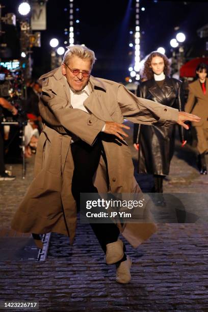 Mikhail Baryshnikov walks the runway for VOGUE World: New York on September 12, 2022 in New York City.