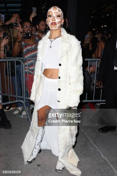 Doja Cat is seen at Vogue World Show on September 12, 2022 in New York City.
