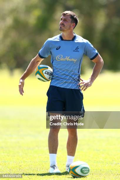 Jake Gordon during an Australian Wallabies training session at Sanctuary Cove on September 13, 2022 in Gold Coast, Australia.