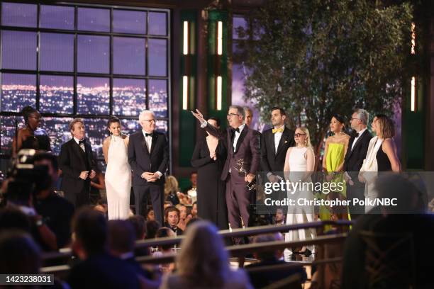 74th ANNUAL PRIMETIME EMMY AWARDS -- Pictured: John Oliver accepts the Outstanding Variety Talk Series award for "Last Week Tonight with John Oliver"...