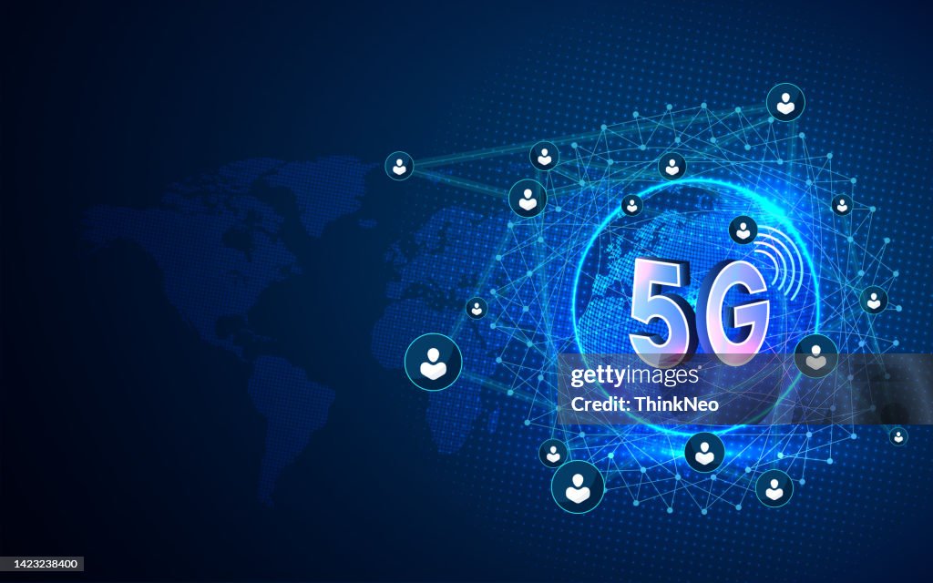 Network 5g Vector 5g Network Wireless Systems And Internet Vector Illustration ...