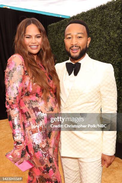 74th ANNUAL PRIMETIME EMMY AWARDS -- Pictured: Chrissy Teigen and John Legend arrive to the 74th Annual Primetime Emmy Awards held at the Microsoft...