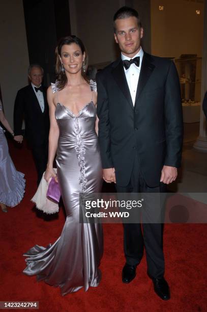 Bridget Moynahan and Patriots quarterback Tom Brady attend the Metropolitan Museum of Art\'s annual Costume Institute gala.