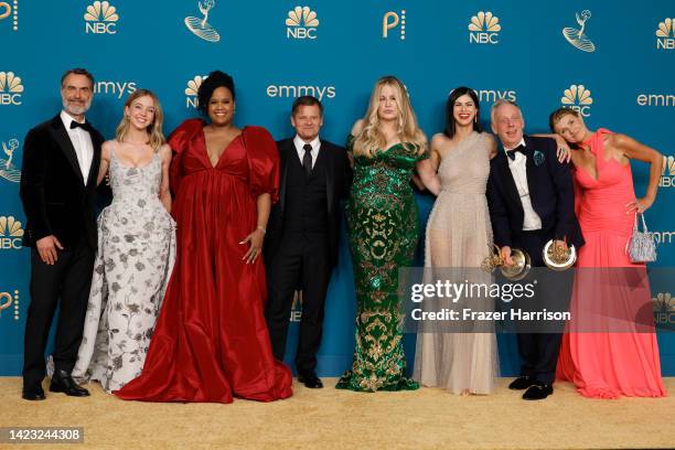 Murray Bartlett, Sydney Sweeney, Natasha Rothwell, Steve Zahn, Jennifer Coolidge, Alexandra Daddario, Mike White, and Connie Britton winners of...