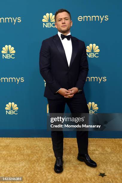 Taron Egerton attends the 74th Primetime Emmys at Microsoft Theater on September 12, 2022 in Los Angeles, California.