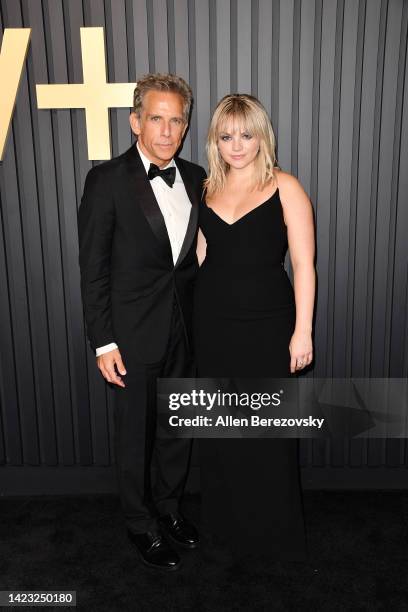 Ben Stiller and Ella Olivia Stiller attend the Apple TV+ Primetime Emmy Party at Mother Wolf on September 12, 2022 in Los Angeles, California.