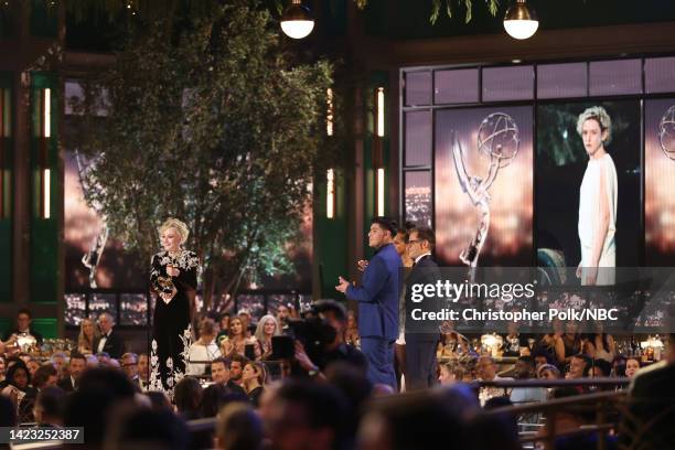 74th ANNUAL PRIMETIME EMMY AWARDS -- Pictured: Julia Garner accepts the Outstanding Supporting Actress in a Drama Series award for ‘Ozark��’ on stage...