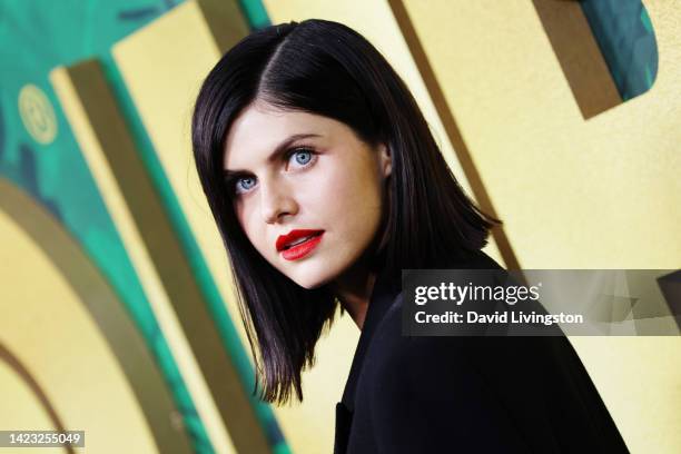 Alexandra Daddario attends the 2022 HBO Emmy's Party at San Vicente Bungalows on September 12, 2022 in West Hollywood, California.