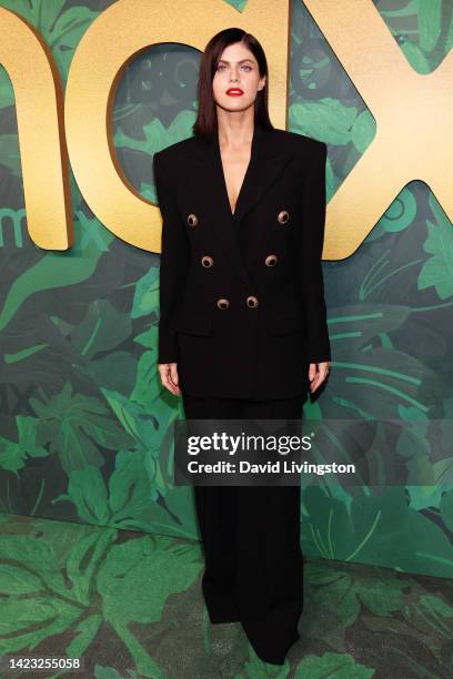 Alexandra Daddario attends the 2022 HBO Emmy's Party at San Vicente Bungalows on September 12, 2022 in West Hollywood, California.