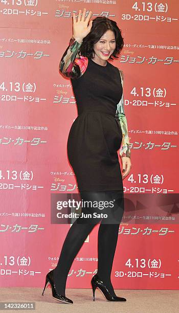Actress Lynn Collins attends the 'John Carter' Press Conference at the Ritz Carlton Tokyo on April 2, 2012 in Tokyo, Japan. The film will open on...