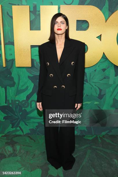 Alexandra Daddario attends HBO / HBO Max Emmy Nominees Reception at San Vicente Bungalows on September 12, 2022 in West Hollywood, California.