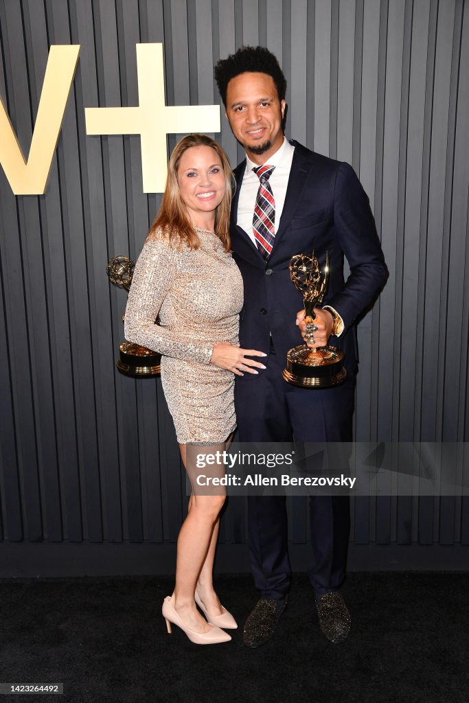 Chip Hamilton and guest attends the Apple TV+ Primetime Emmy Party