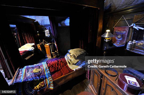 General view inside Gryffindor Boy's Dormintory on the set of Harry Potter at the Warner Bros. Studio Tour London - The Making of Harry Potter, at...