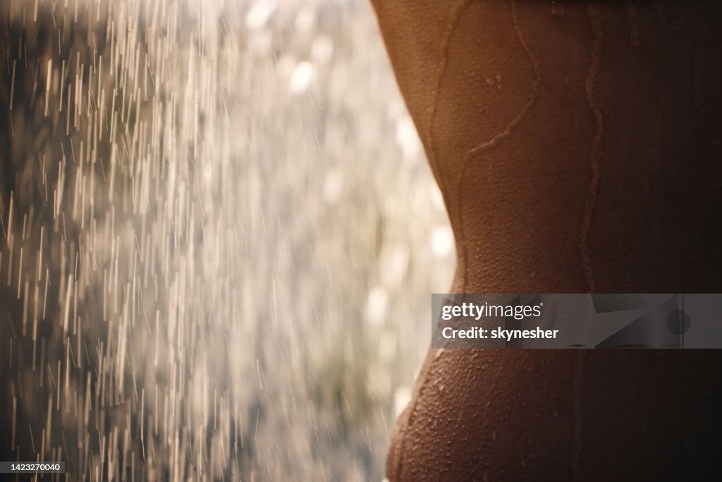 Goose bumps under the shower!