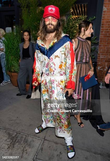 Actor Jared Leto is seen arriving to VOGUE World: New York during September 2022 New York Fashion Week on September 12, 2022 in New York City.
