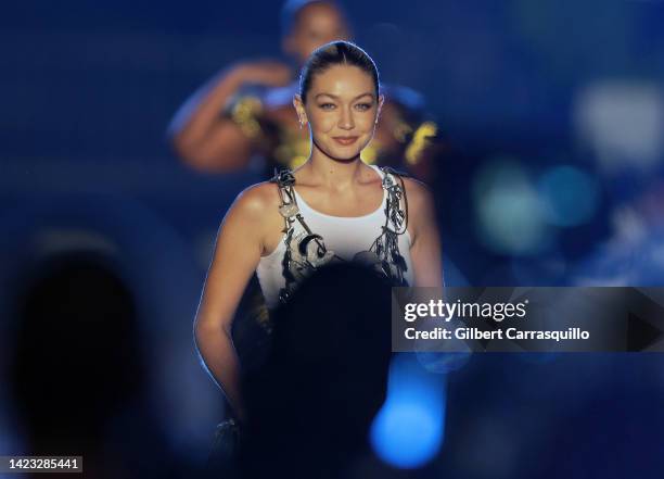 Gigi Hadid is seen during VOGUE World: New York during September 2022 New York Fashion Week on September 12, 2022 in New York City.