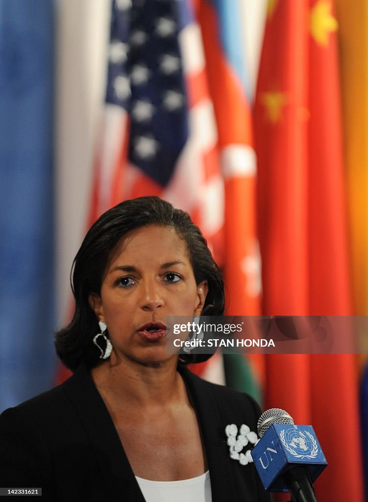 Susan Rice Wikipedia Susan Rice, US Ambassador to the United Nations, speaks to the media ...