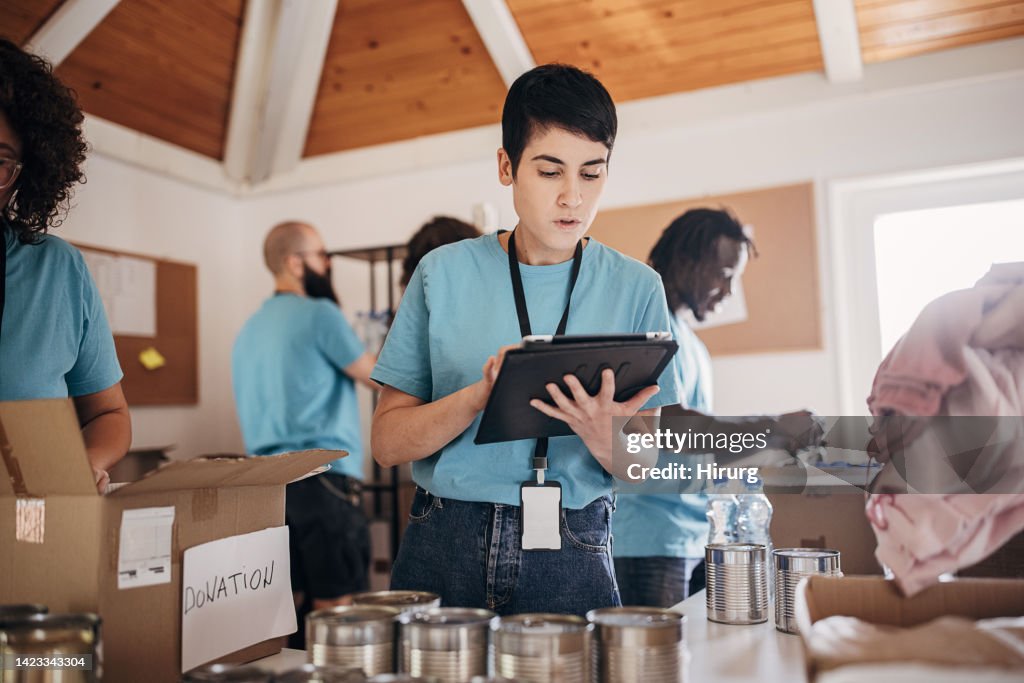 Jornada de trabajo en centro benéfico