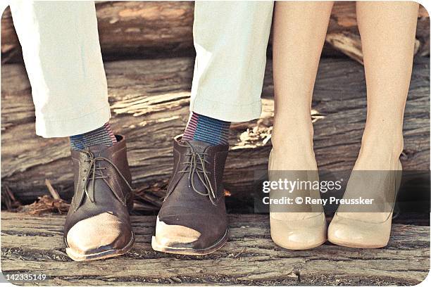 couples feet - reny preussker ストックフォトと画像