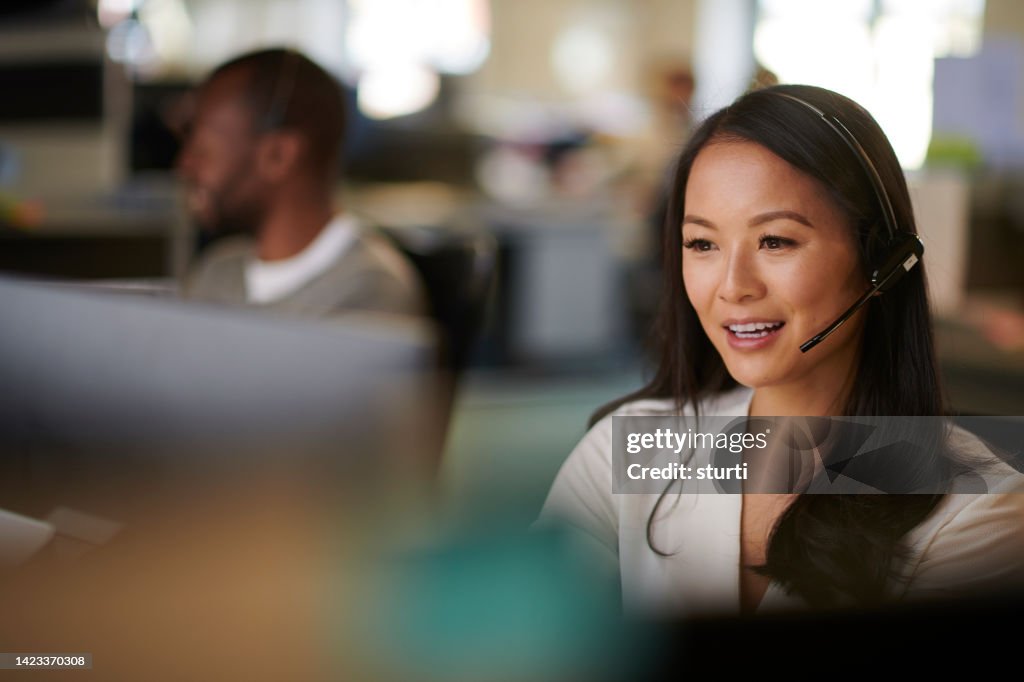 Call center worker