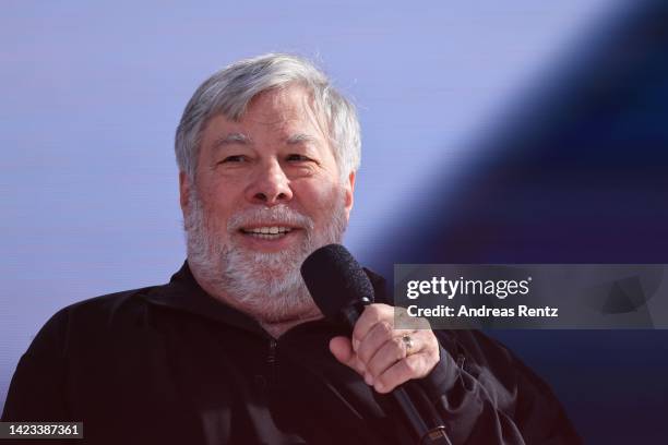 Co-founder of Apple Steve Wozniak attends the Digital X 2022 event by Deutsche Telekom on September 13, 2022 in Cologne, Germany. Over 300 speakers...