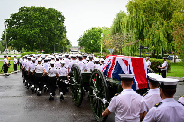 GBR: Royal Navy Preparations For The State Funeral Of Her Majesty Queen Elizabeth II