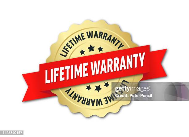 lifetime warranty - stamp, imprint, seal template. vector stock illustration - milestone stock illustrations