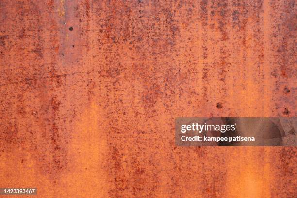 background of peeling paint and rusty old metal - dirty car stock-fotos und bilder