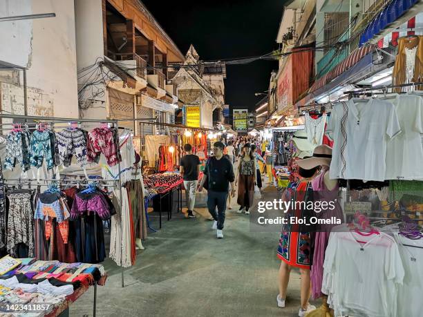 night market in chiang rai - chiang rai province stock pictures, royalty-free photos & images