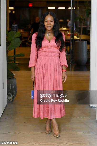 Founder & Creative Director for Madame Adassa, Marsha Vacirca attends the Black in Fashion Council Discovery Showrooms, Presented by Mailchimp at...