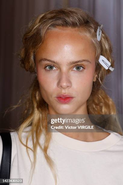 Backstage and atmosphere during the Ulla Johnson Ready to Wear Spring/Summer 2023 fashion show as part of the New York Fashion Week on September 11,...