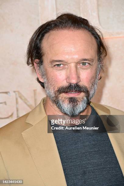 Vincent Perez attends the "Athena" photocall at Salle Pleyel on September 13, 2022 in Paris, France.
